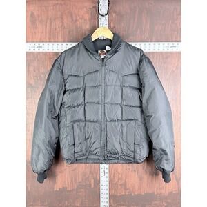 Miller Outerwear  Down Puffer Jacket Outdoor Black Coat Medium Vintage 90's